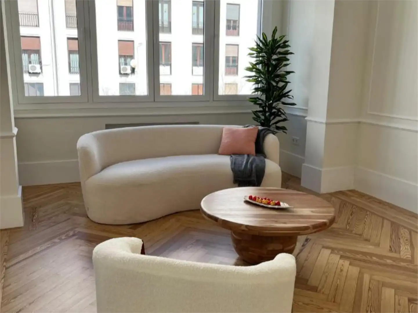 Living room of Flat for sale in  Madrid Capital  with Air Conditioner