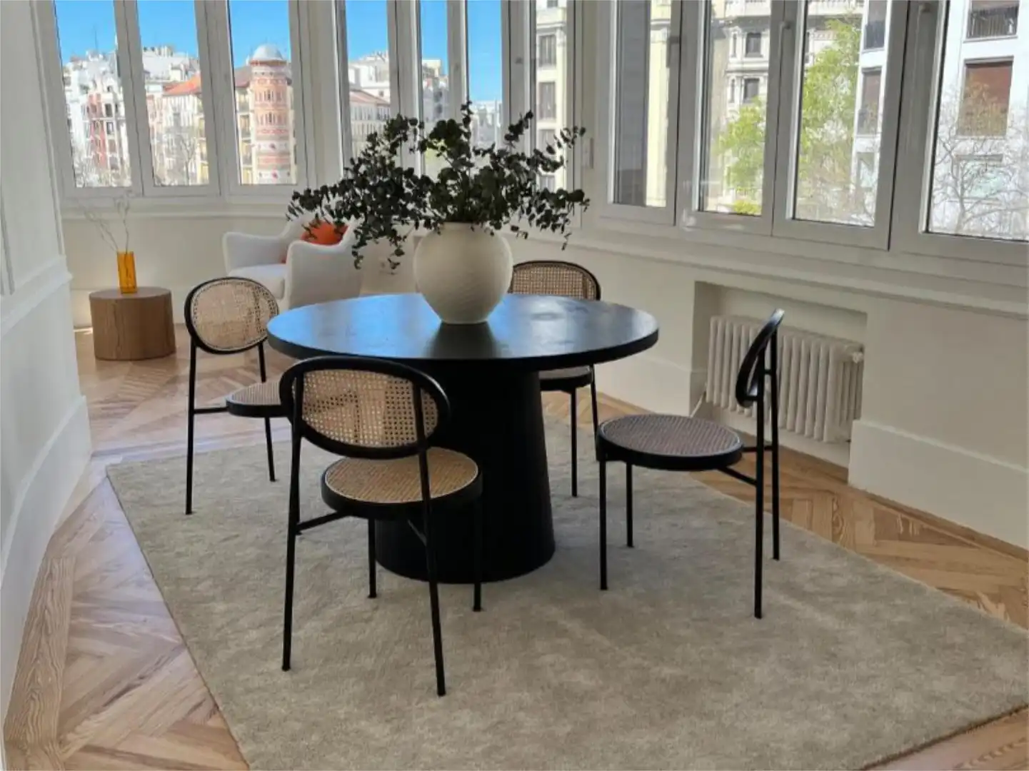 Dining room of Flat for sale in  Madrid Capital  with Air Conditioner