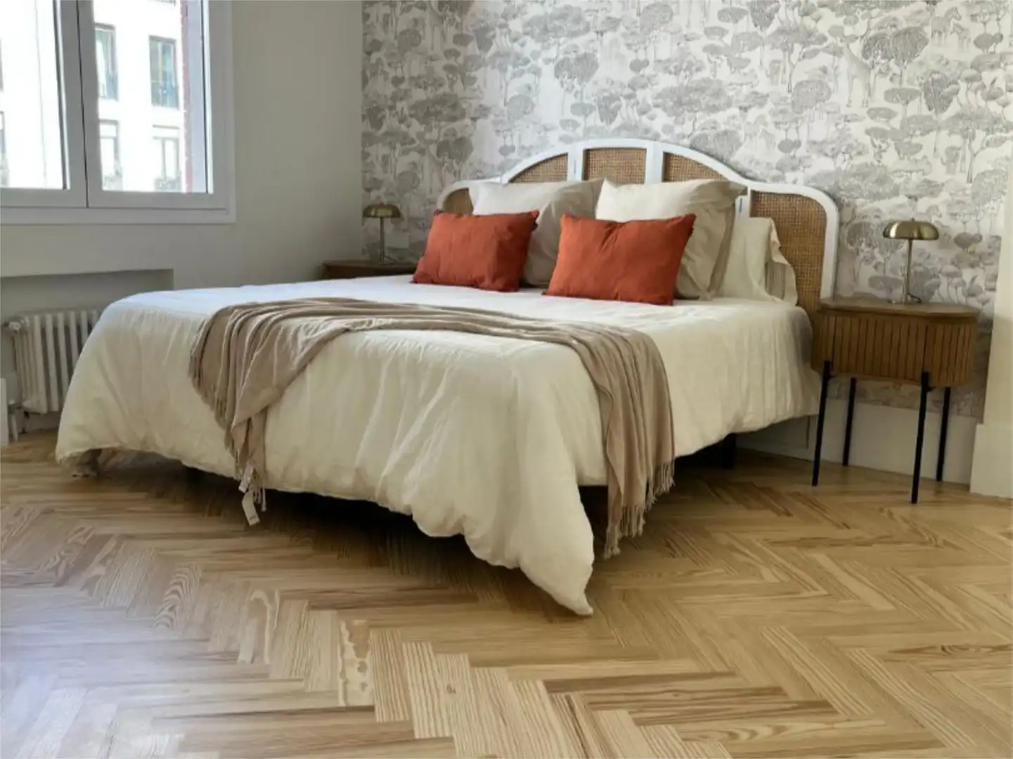 Bedroom of Flat for sale in  Madrid Capital  with Air Conditioner