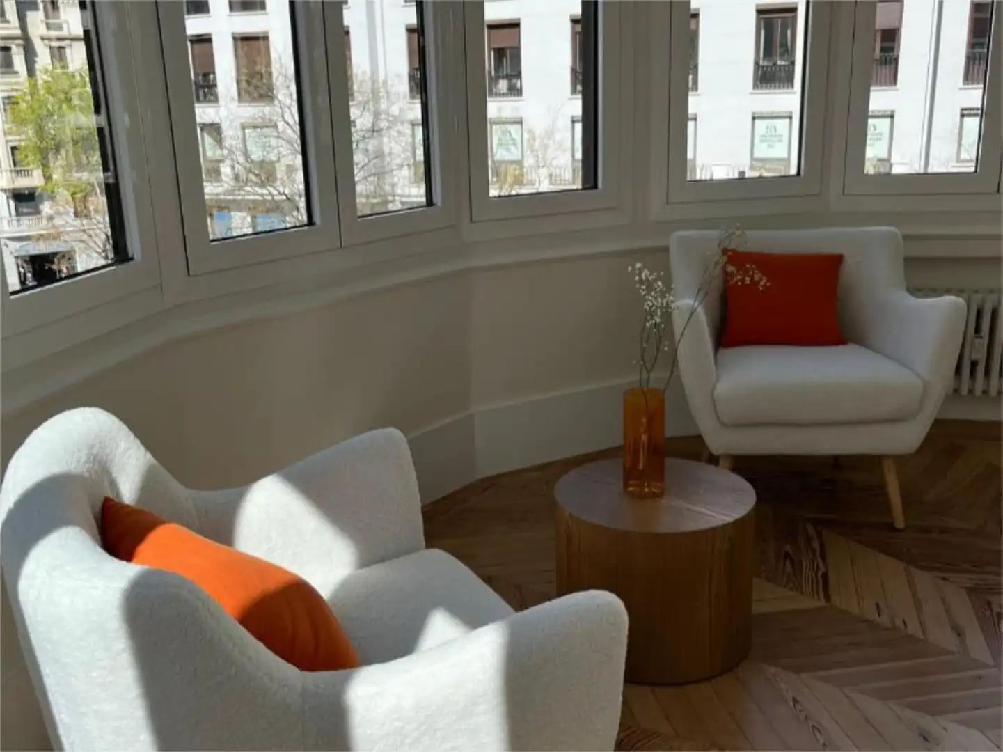 Living room of Flat for sale in  Madrid Capital  with Air Conditioner