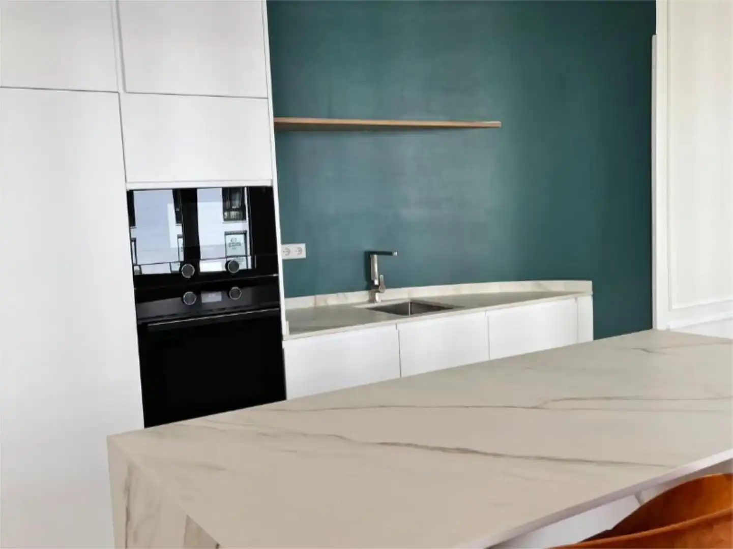 Kitchen of Flat for sale in  Madrid Capital  with Air Conditioner
