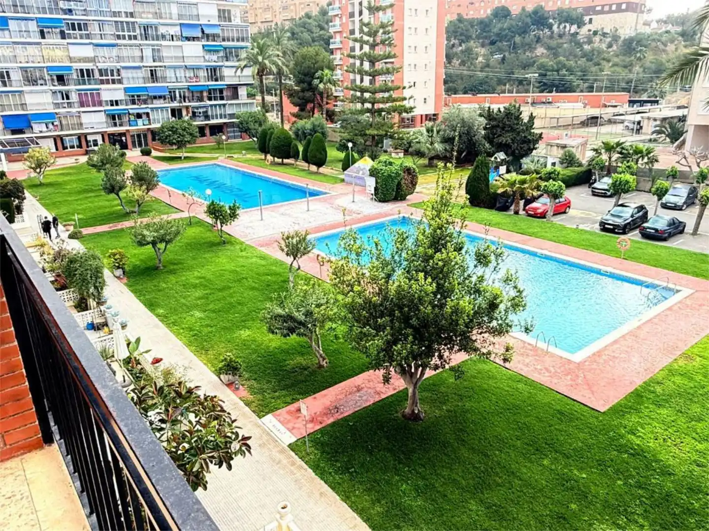 Piscina de Piso en venta en La Nucia con Jardín privado, Terraza y Piscina