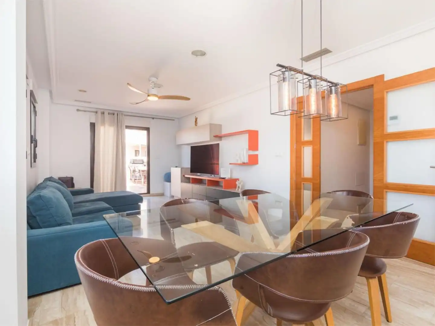 Wohnung zum Verkauf in Avinguda de Dolores, 47, El Raval - Portes Encarnades Wohnzimmer von Wohnung zum Verkauf in Elche / Elx mit Klimaanlage, Terrasse und Schwimmbad
