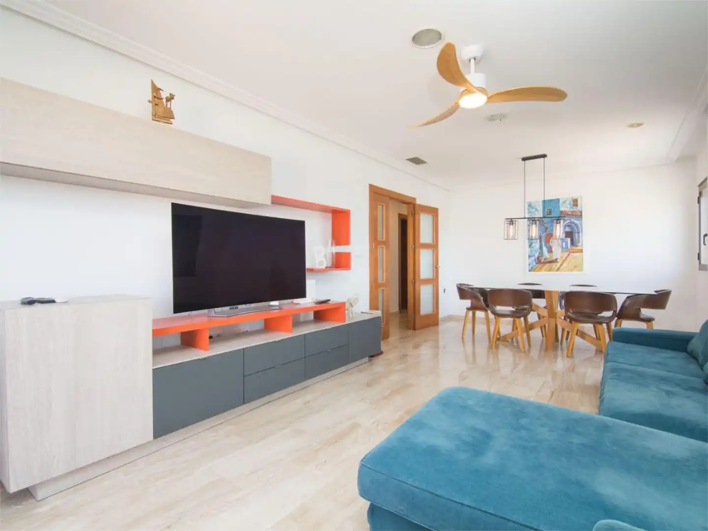 Wohnung zum Verkauf in Avinguda de Dolores, 47, El Raval - Portes Encarnades Wohnzimmer von Wohnung zum Verkauf in Elche / Elx mit Klimaanlage, Terrasse und Schwimmbad