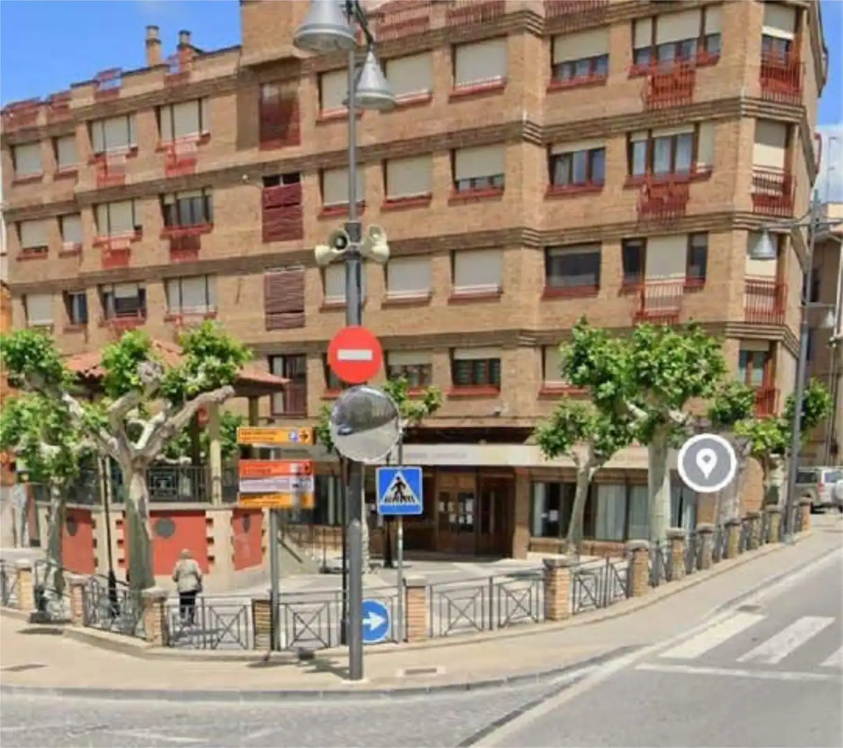 Vista exterior de Piso de alquiler en Sangüesa / Zangoza con Calefacción y Terraza