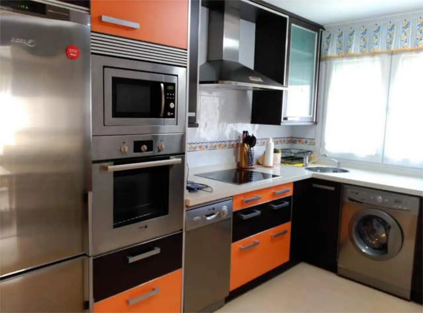 Piso de alquiler en El Bibio - Parque Cocina de Piso de alquiler en Gijón con Calefacción, Jardín privado y Terraza