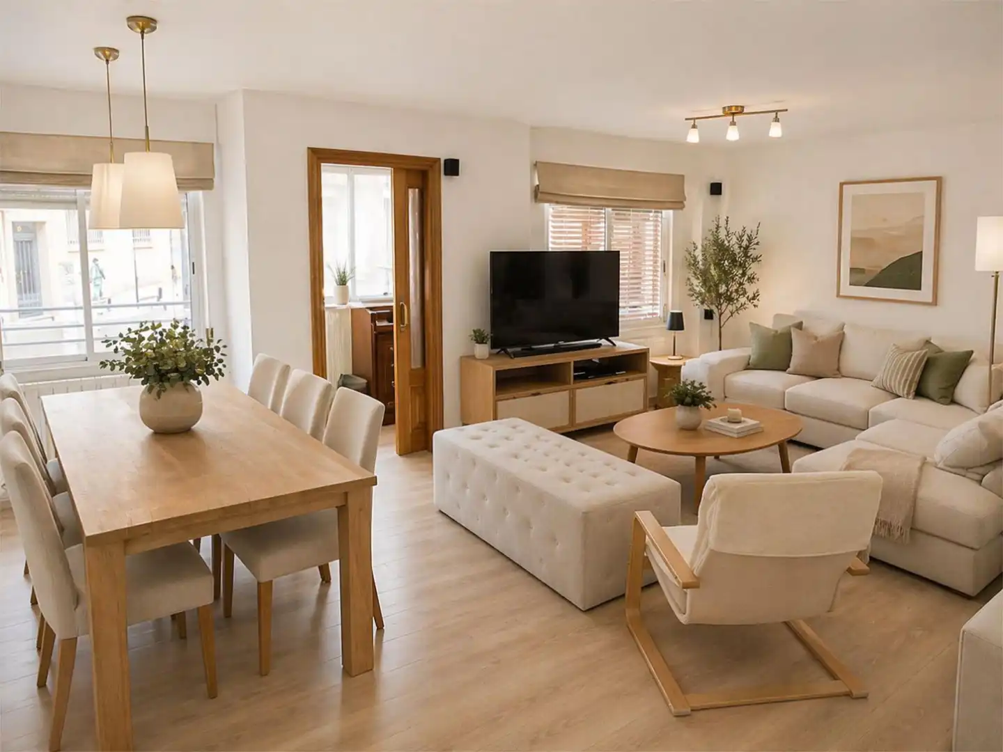 Sala de estar de Piso en venta en  Madrid Capital con Aire acondicionado, Terraza y Balcón
