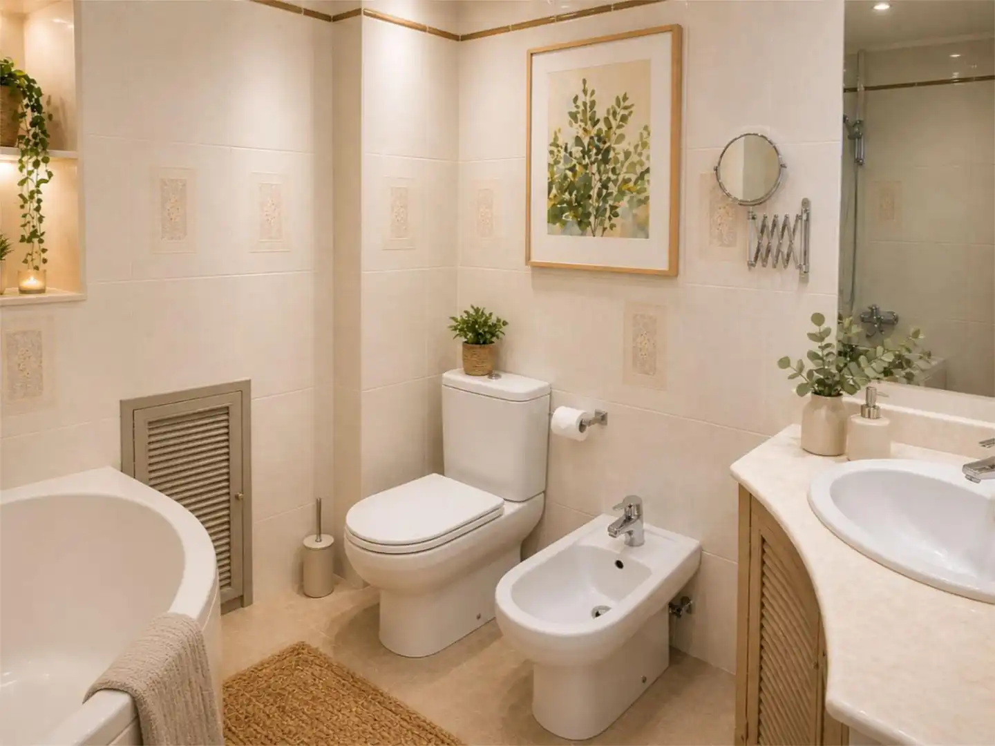 Wohnung zum Verkauf in Calle de Carlos Hernández, 4, Ventas Badezimmer von Wohnung zum Verkauf in Madrid Capital mit Klimaanlage, Terrasse und Balkon