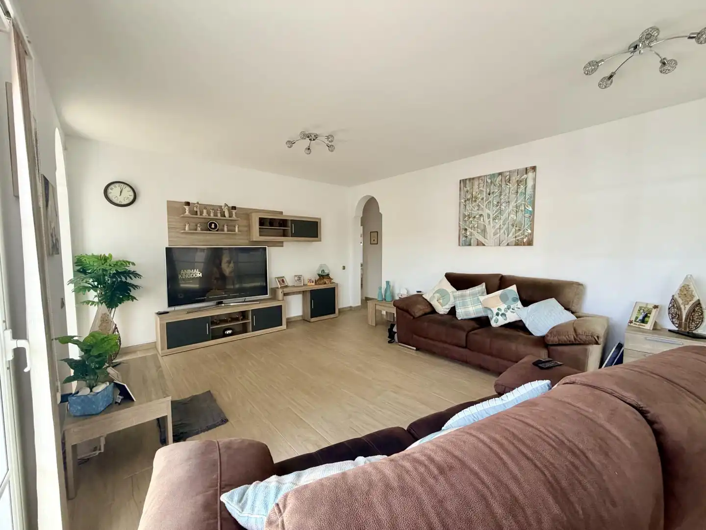 Piso en venta en Calle la Luna, 3, Caleta de Fuste Sala de estar de Piso en venta en Antigua con Jardín privado, Piscina y Amueblado