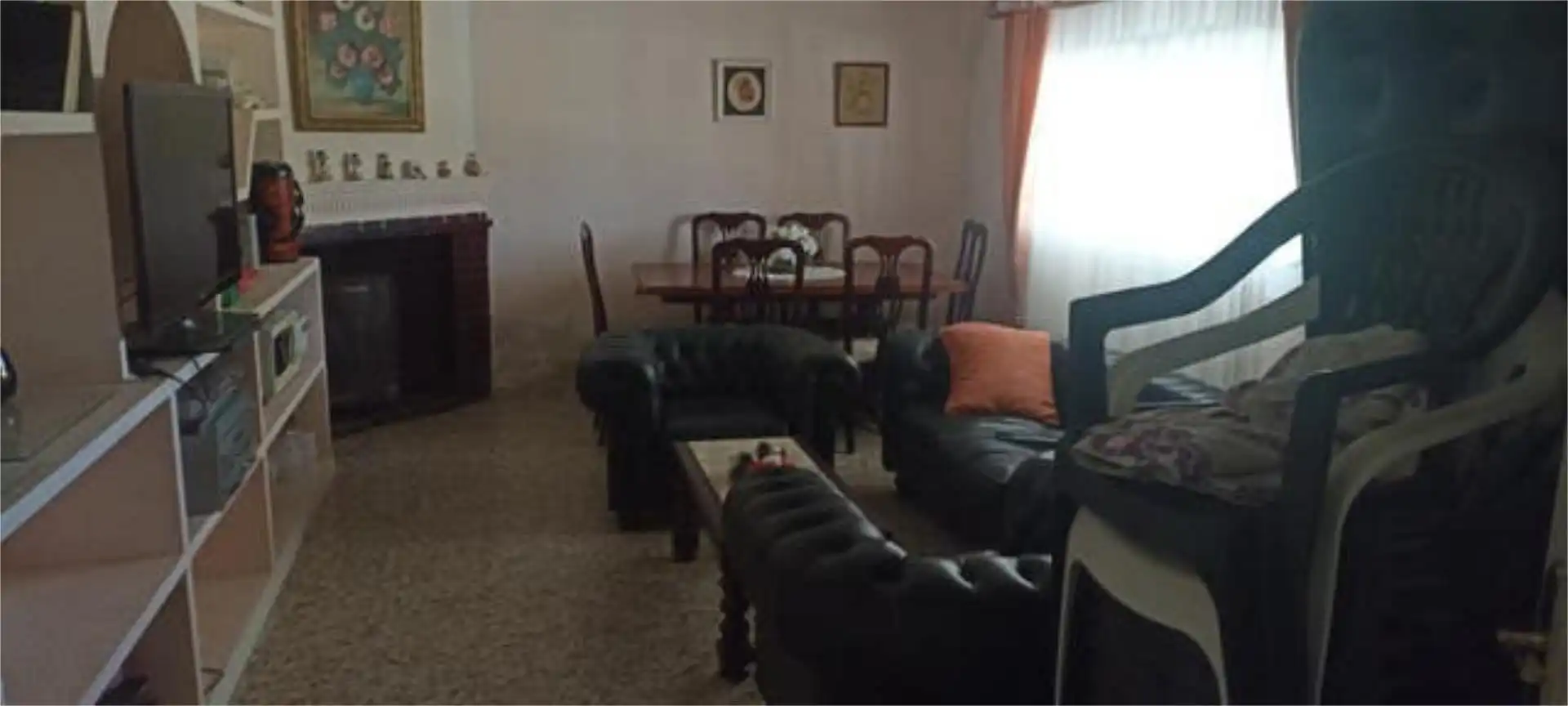 Sala de estar de Casa adosada en venta en Ribatejada