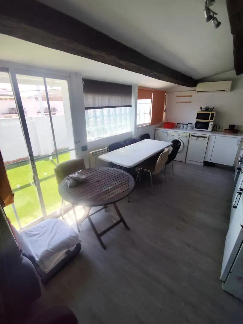 Dining room of Flat for rent in Castellón de la Plana / Castelló de la Plana  with Air Conditioner, Parquet flooring and Terrace