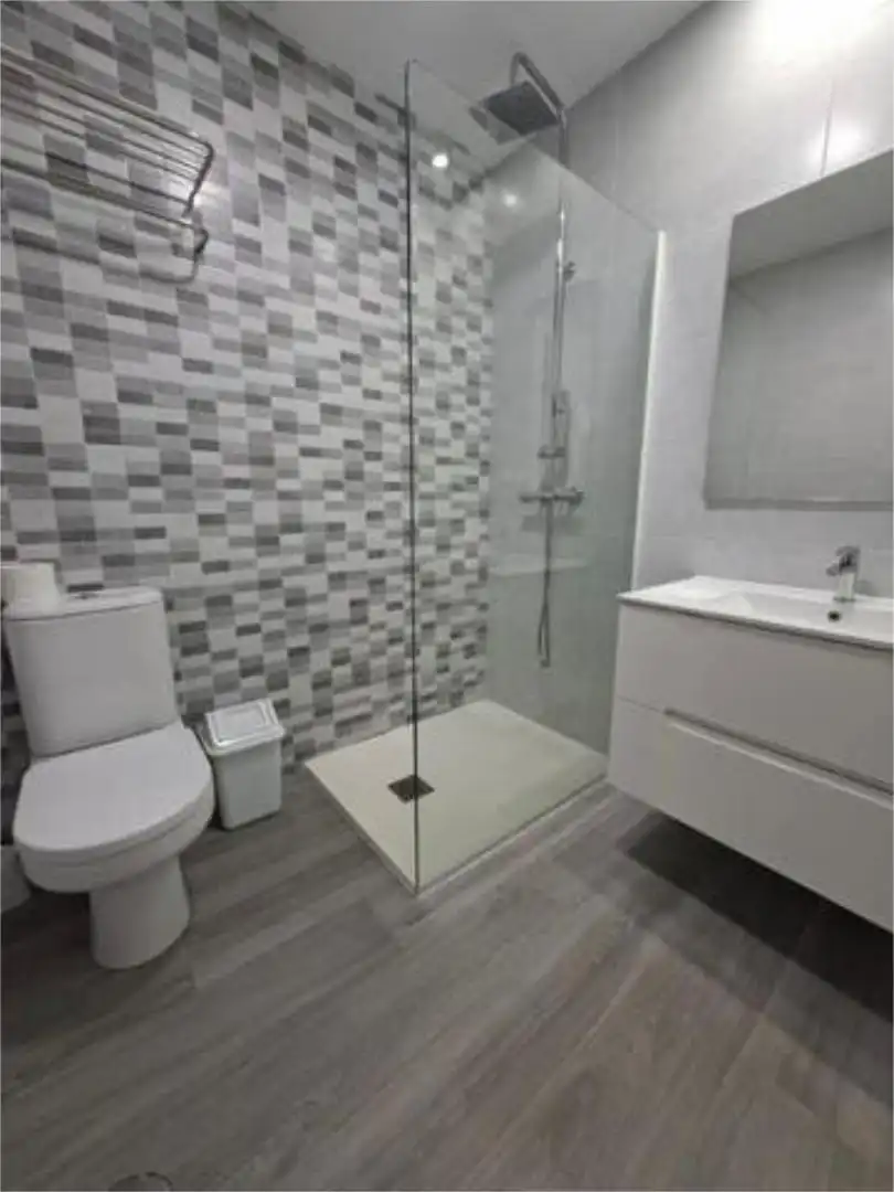 Flat for sale in Noalla Bathroom of Flat for sale in Sanxenxo with Terrace