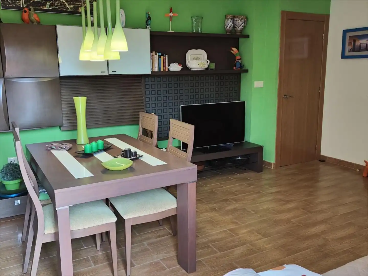 Flat for rent in Avinguda de les Gavines, 253, El Perellonet Dining room of Flat for rent in Valencia Capital with Air Conditioner, Private garden and Terrace