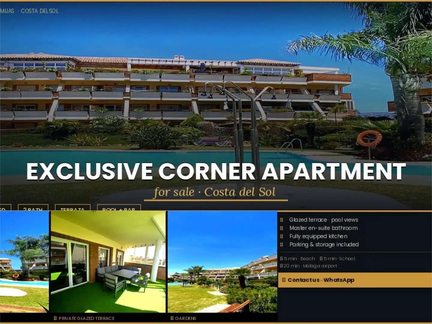 Flat for sale in Calle Severiano Ballesteros, 12, Riviera del Sol Exterior view of Flat for sale in Mijas with Air Conditioner, Terrace and Swimming Pool