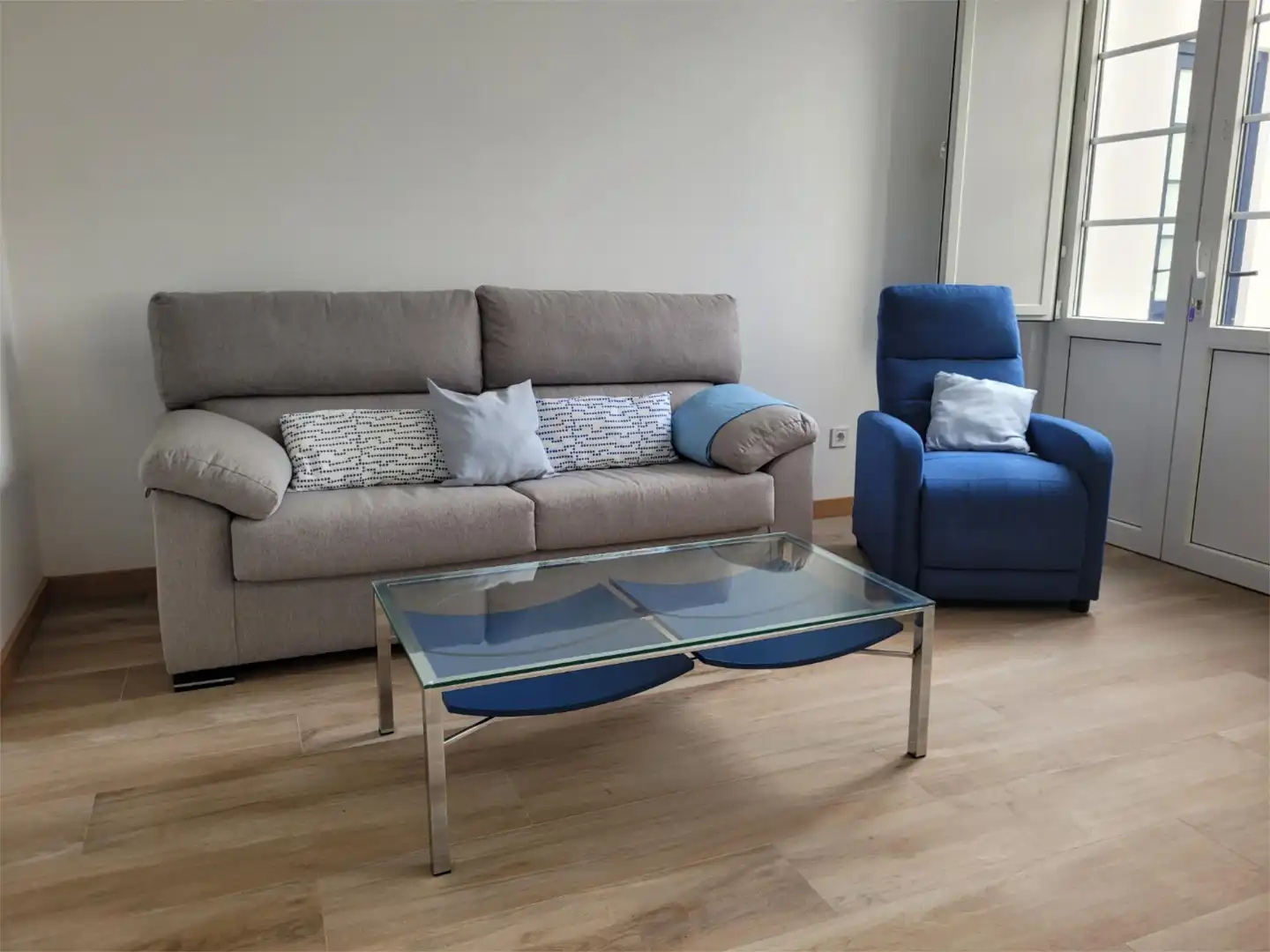 Sala de estar de Piso de alquiler en Foz con Calefacción, Jardín privado y Terraza