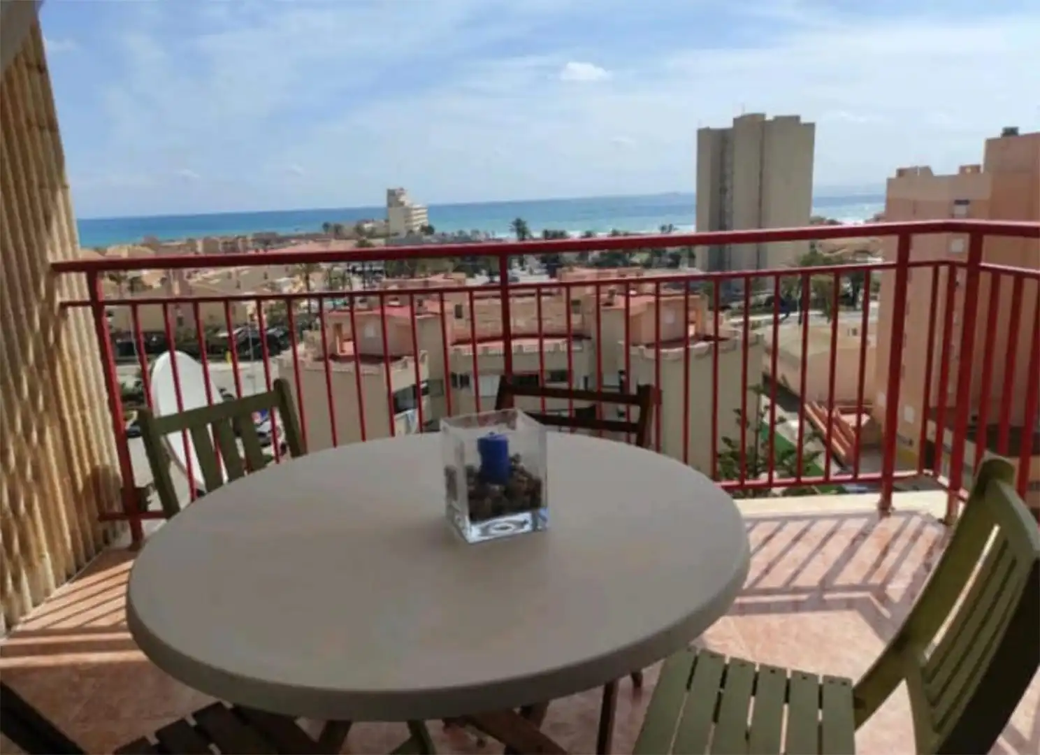 Terraza de Piso de alquiler en La Manga del Mar Menor con Jardín privado, Terraza y Piscina