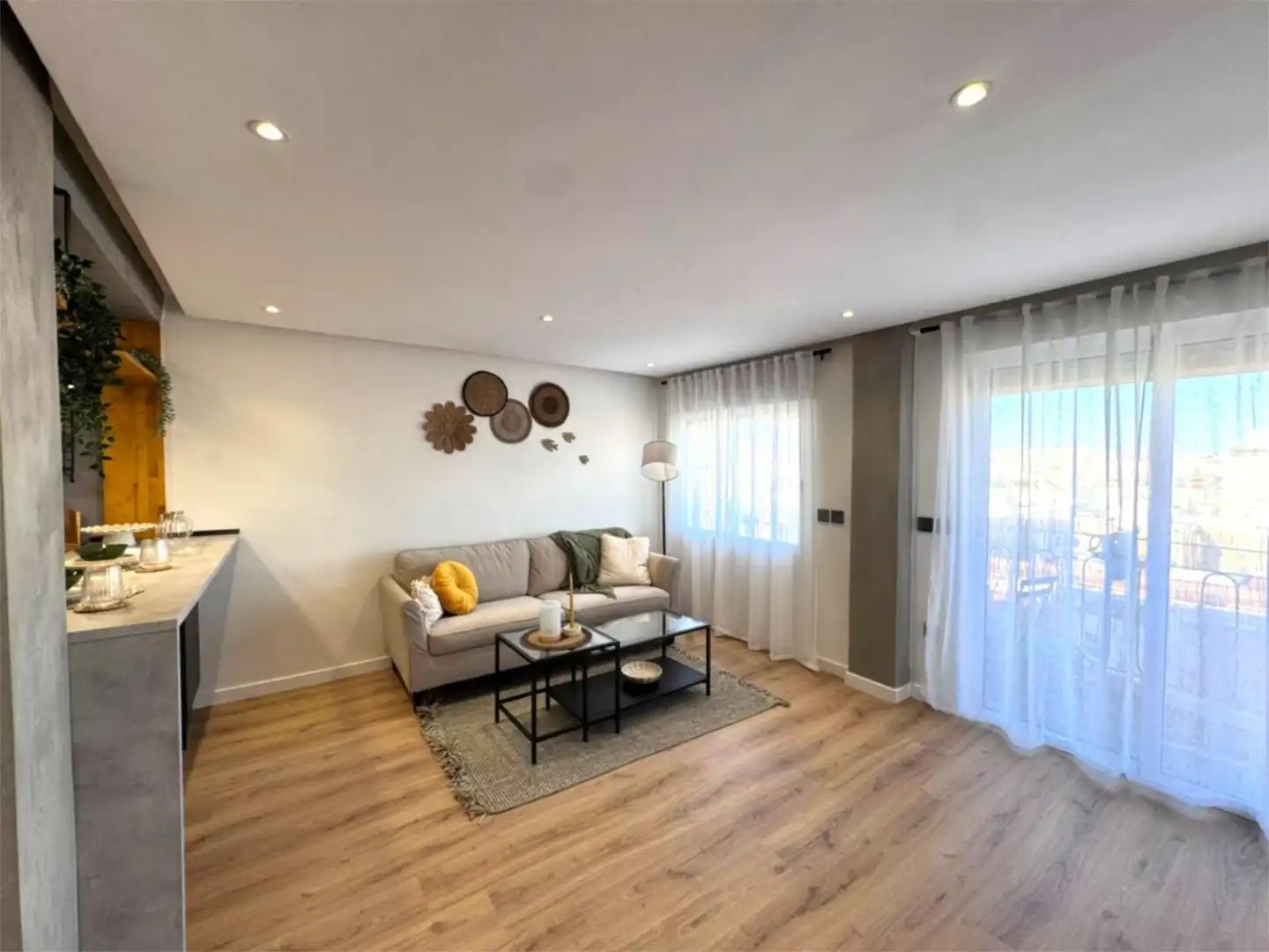 Living room of Flat for sale in  Almería Capital  with Air Conditioner and Terrace