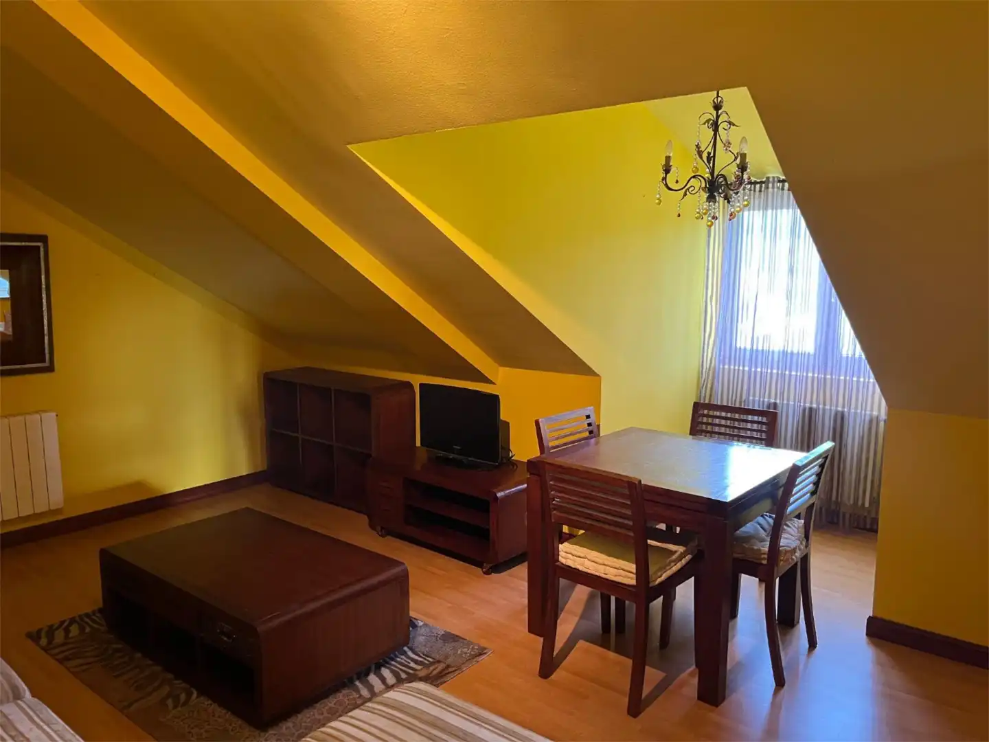 Sala de estar de Ático en venta en Polanco con Calefacción, Parquet y Amueblado