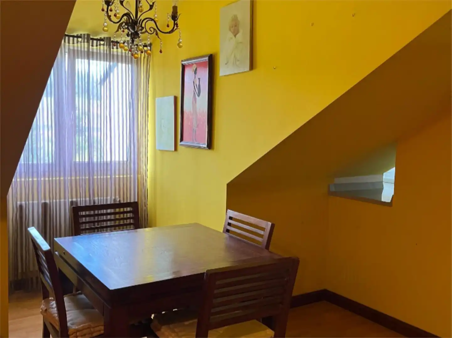 Comedor de Ático en venta en Polanco con Calefacción, Parquet y Amueblado