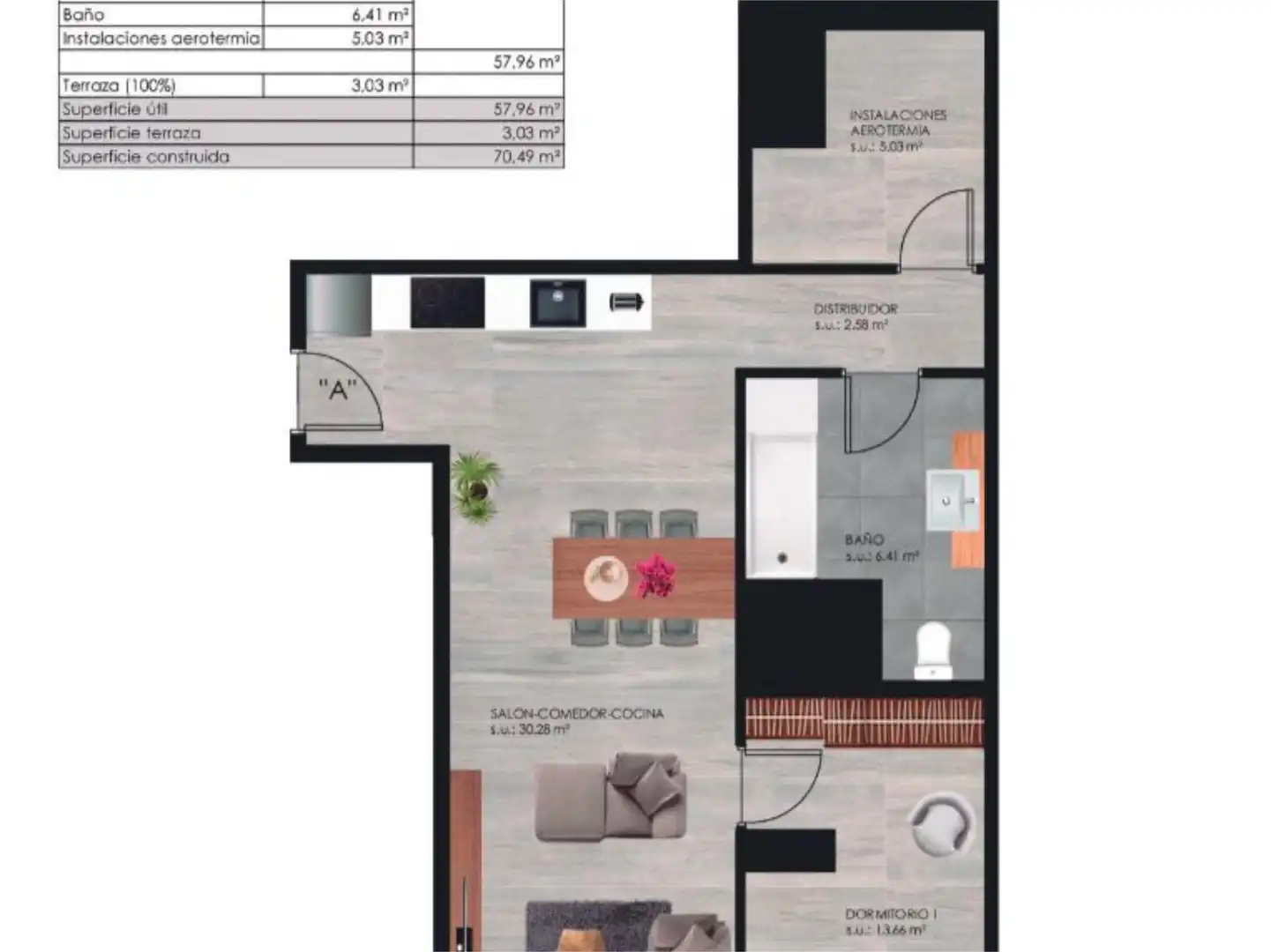 Apartamento en venta en Fraga con Aire acondicionado, Calefacción y Trastero