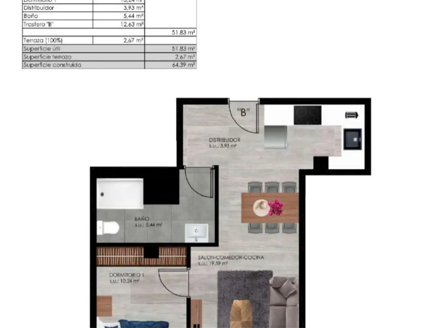 Apartamento en venta en Fraga con Aire acondicionado, Calefacción y Trastero