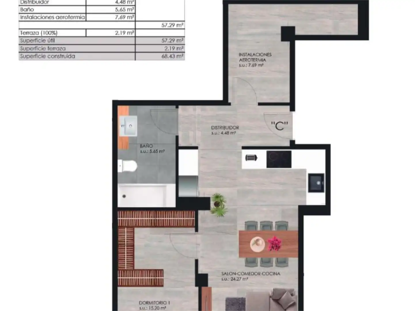 Apartamento en venta en Fraga con Aire acondicionado, Calefacción y Trastero