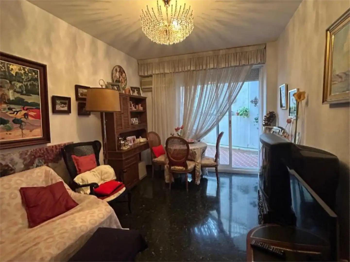 Flat for sale in Carrer de Félix Pizcueta, 18, El Pla del Remei Living room of Flat for sale in Valencia Capital with Air Conditioner, Terrace and Balcony