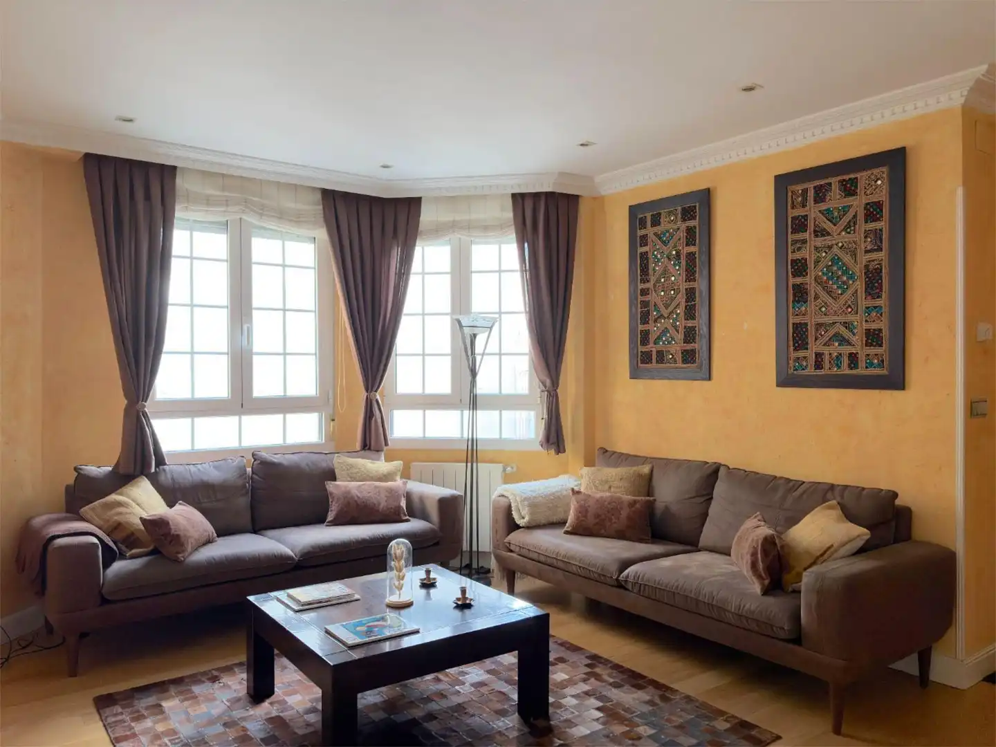 Sala de estar de Piso en venta en Bilbao  con Calefacción, Parquet y Amueblado