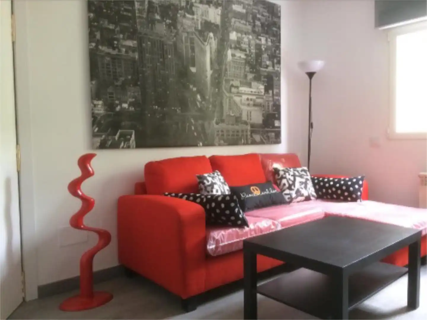 Wohnzimmer von Wohnung zur Miete in Madrid mit Klimaanlage, Heizung und Terrasse