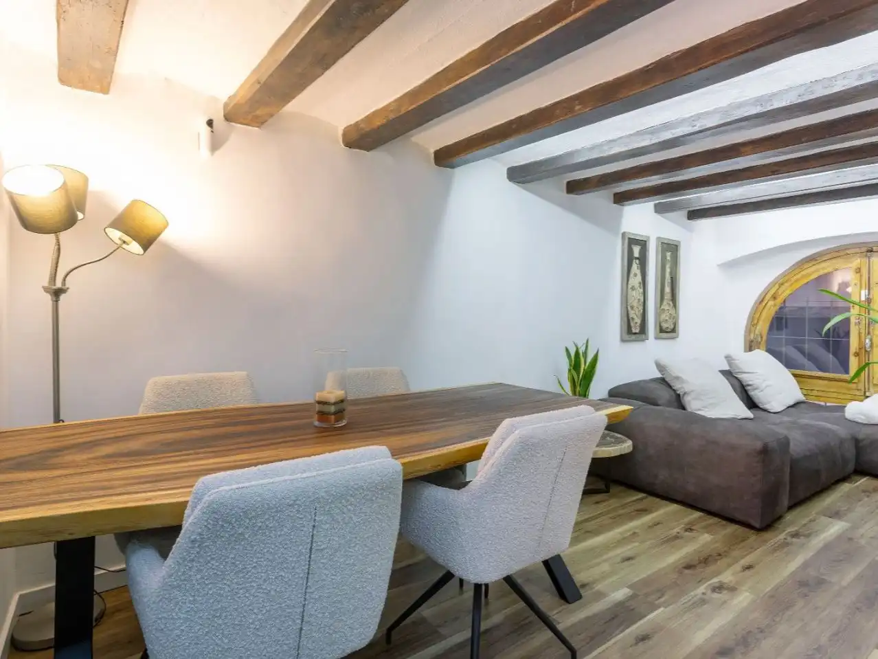 Dining room of Flat for sale in  Barcelona Capital  with Air Conditioner