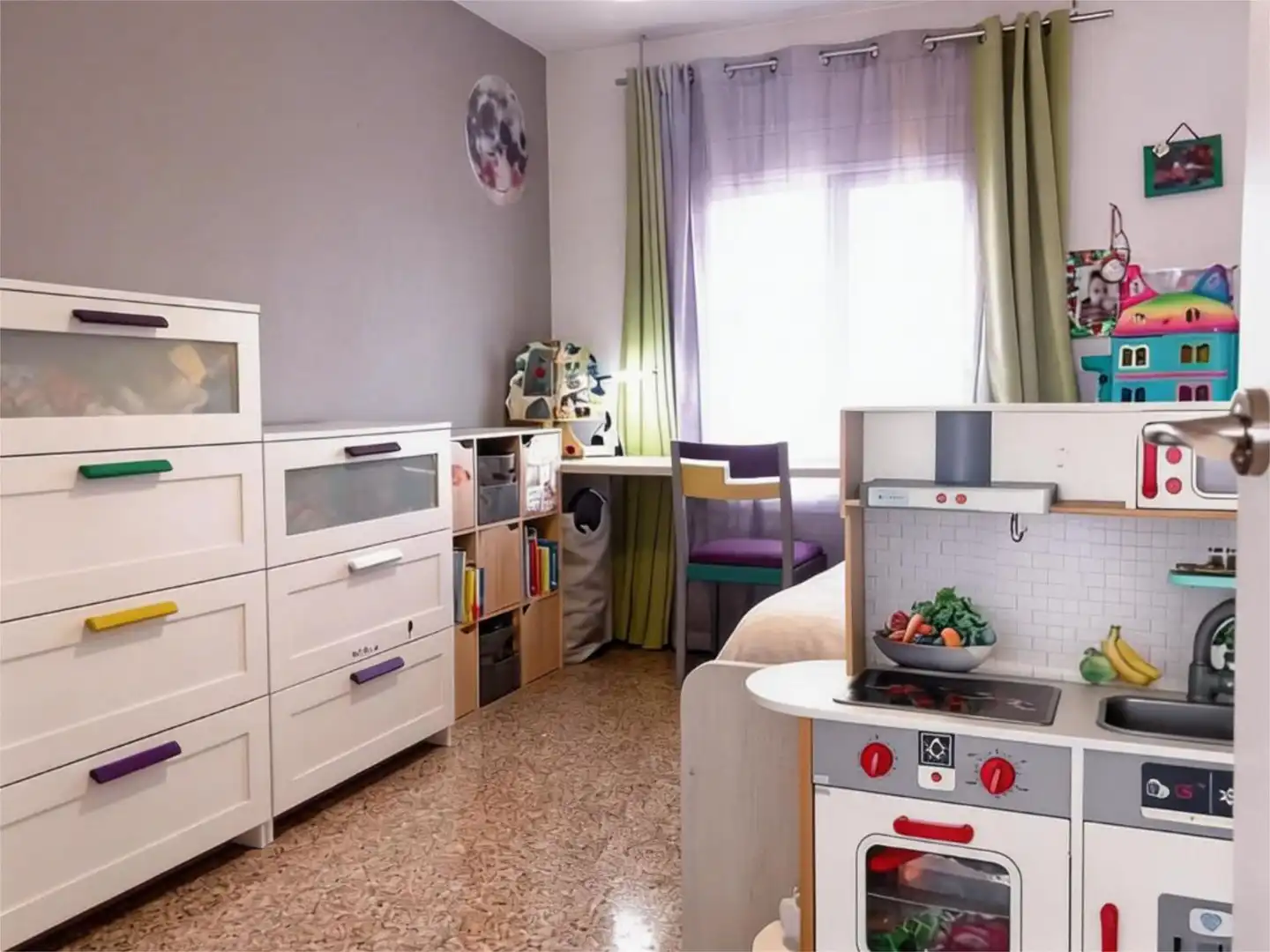 Küche von Wohnung zum Verkauf in Terrassa mit Klimaanlage, Heizung und Terrasse