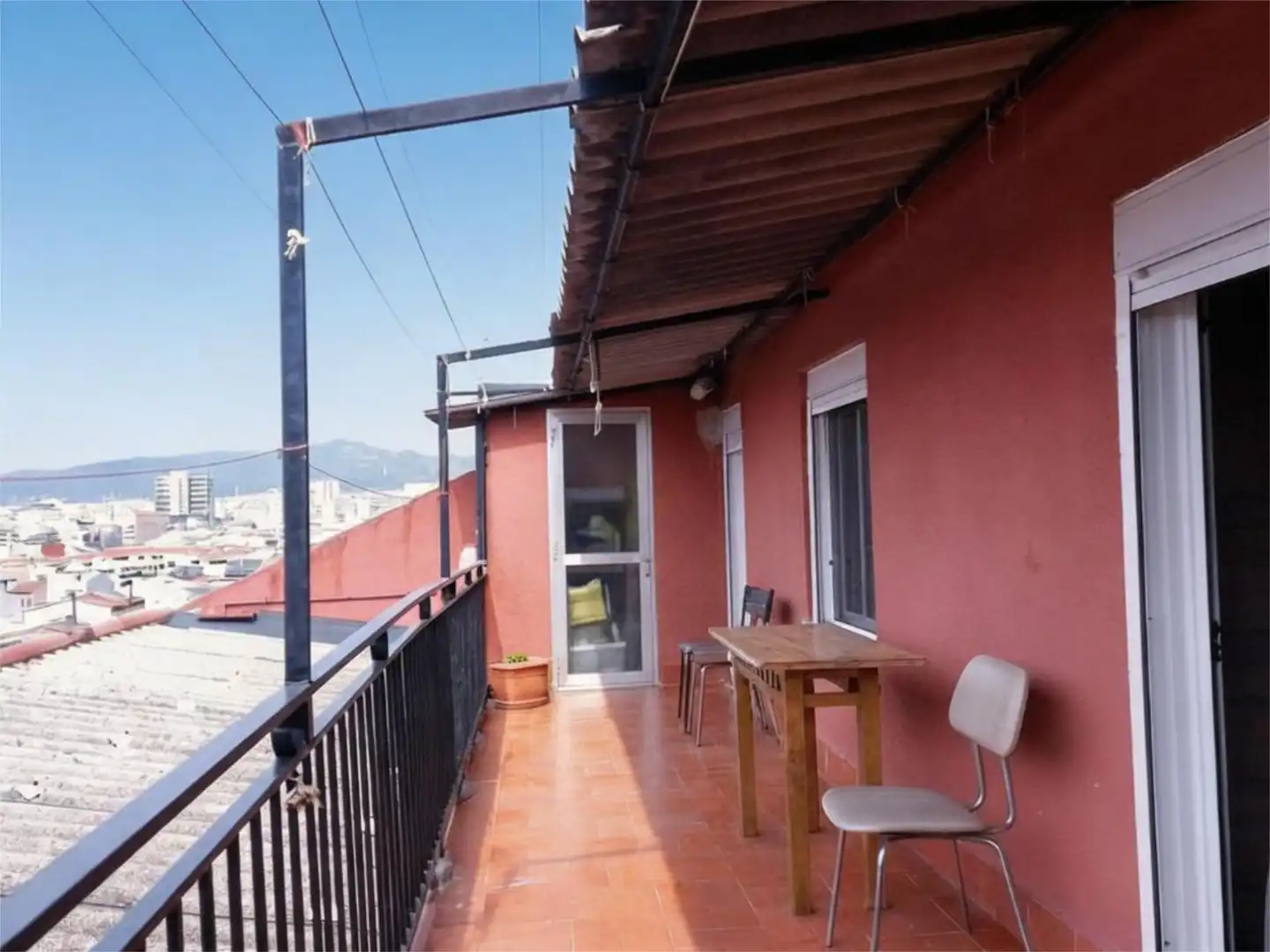 Terrasse von Wohnung zum Verkauf in Terrassa mit Klimaanlage, Heizung und Terrasse