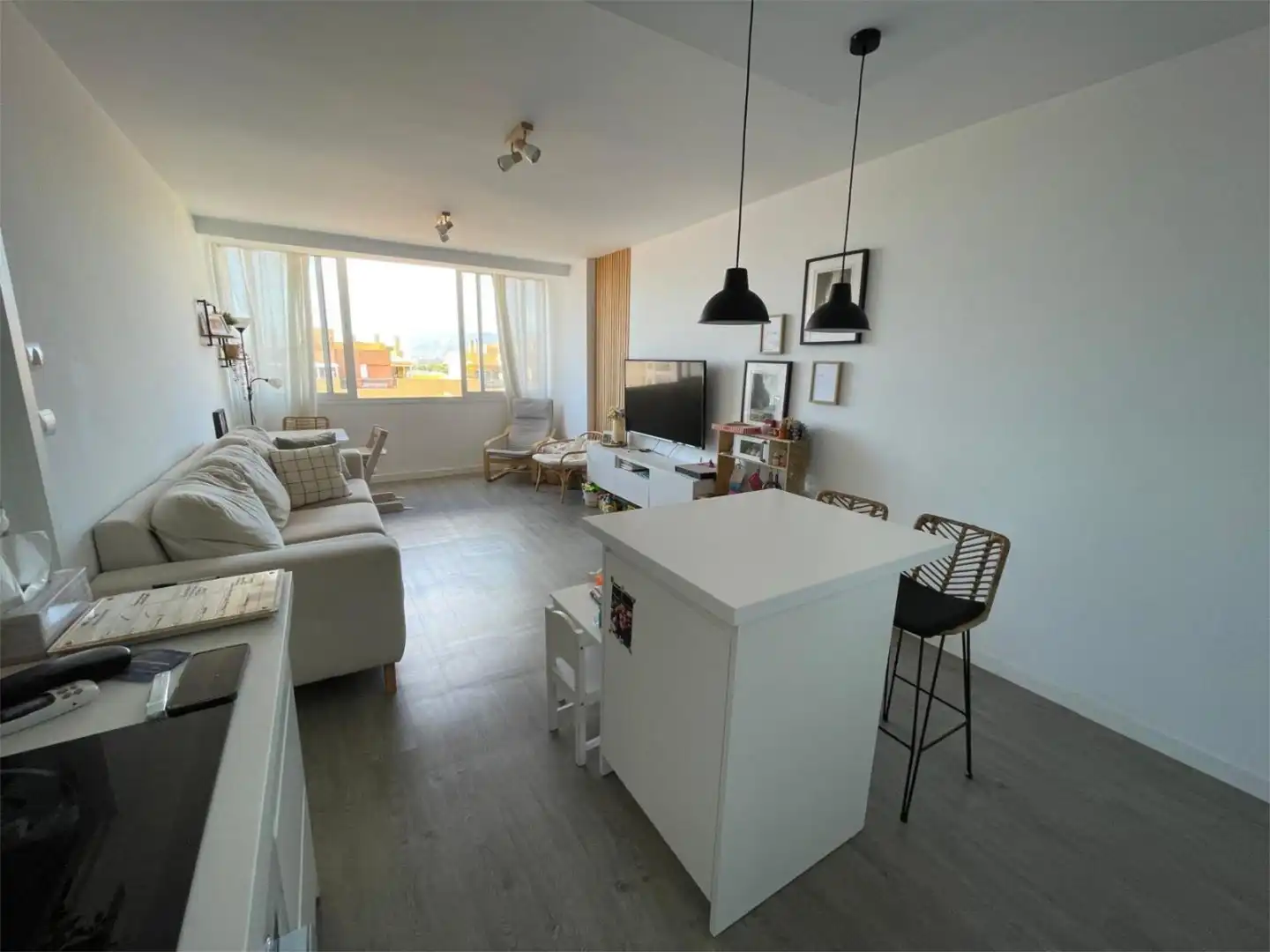 Sala de estar de Piso en venta en Málaga con Parquet y Amueblado