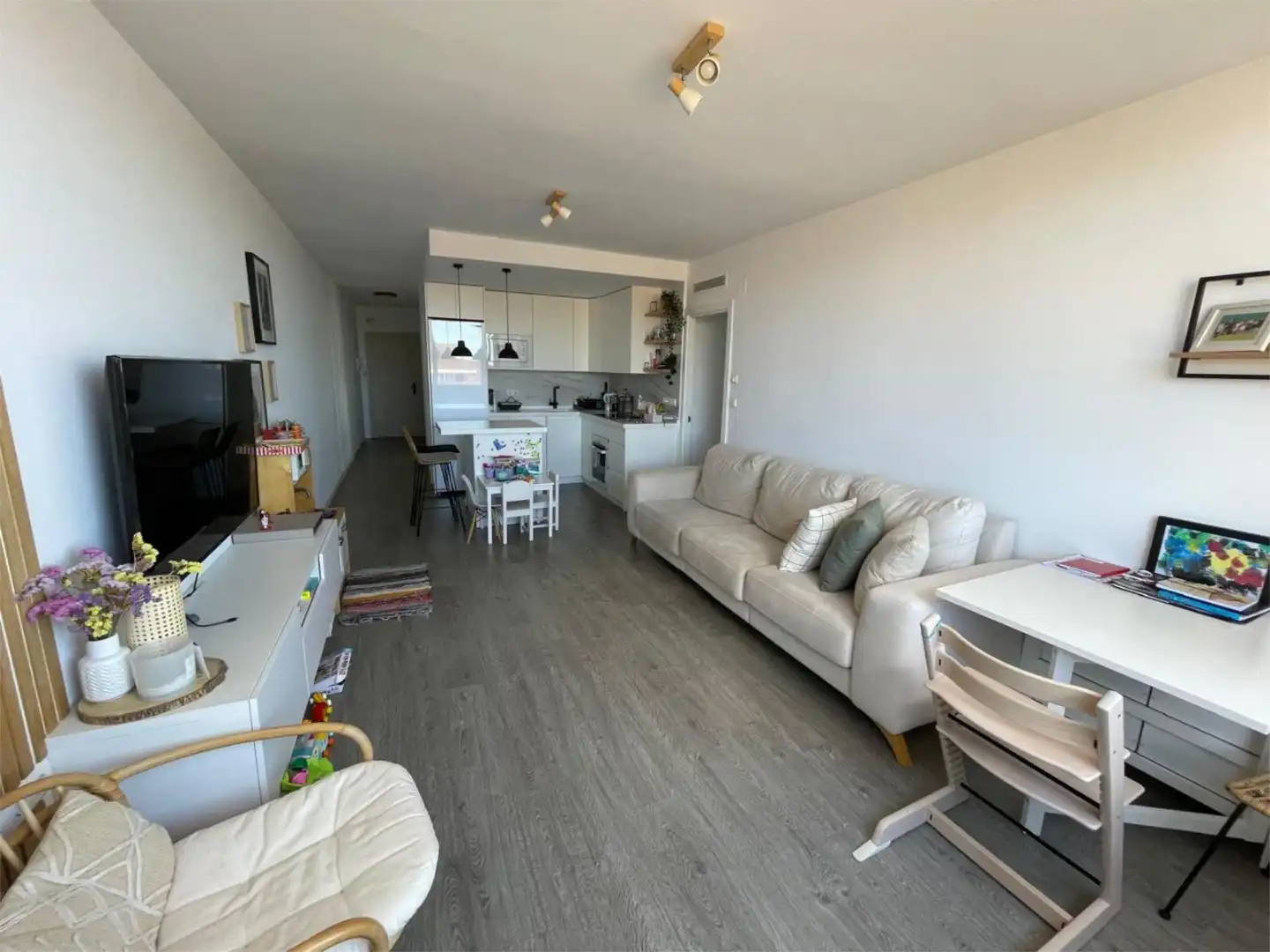 Sala de estar de Piso en venta en Málaga con Parquet y Amueblado