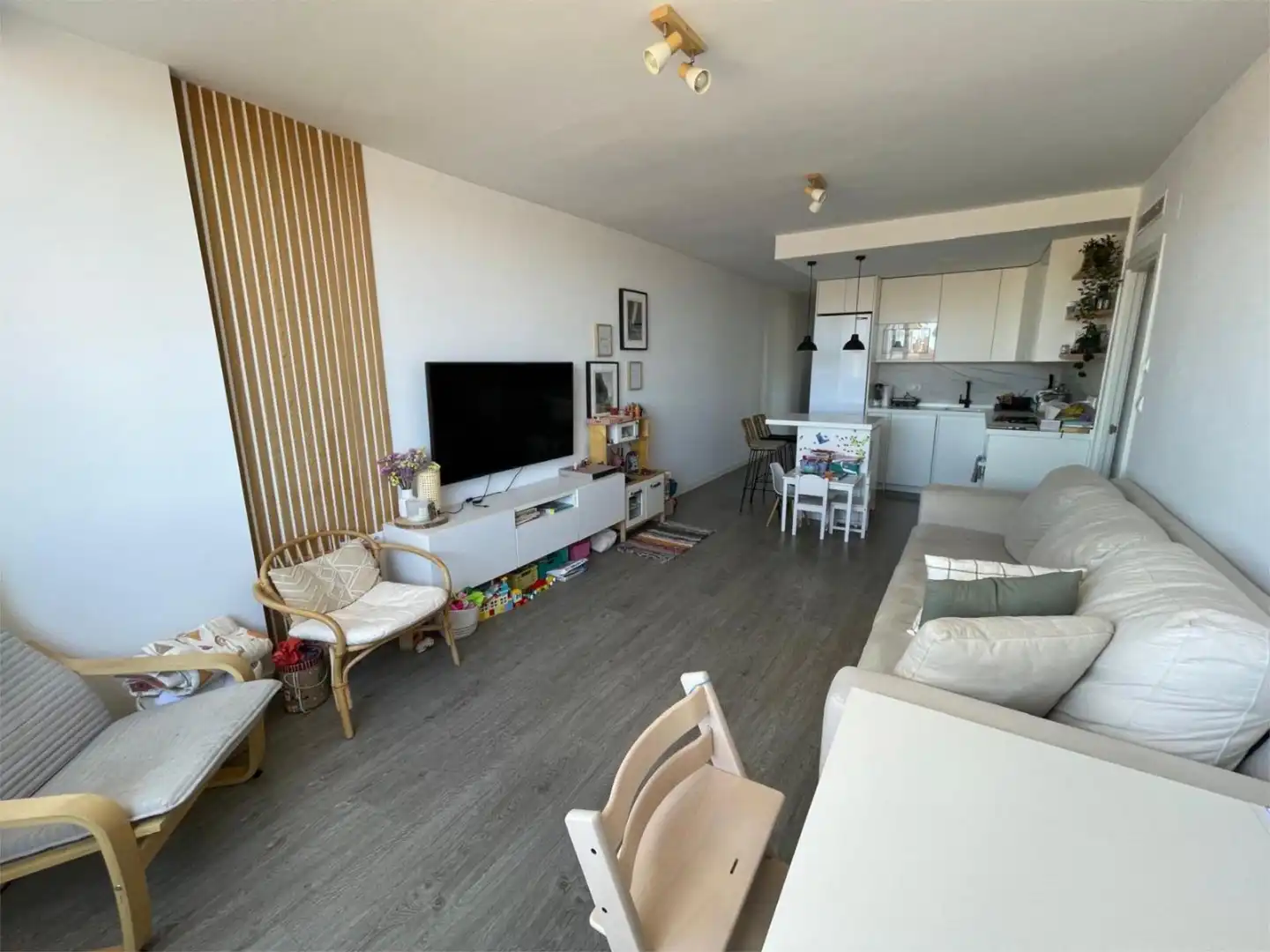 Sala de estar de Piso en venta en Málaga con Parquet y Amueblado