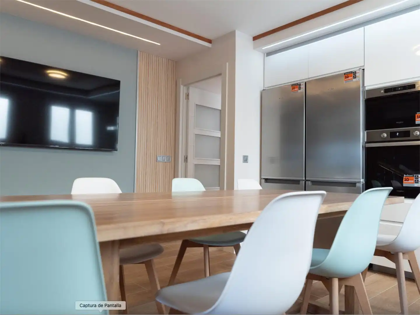 Dining room of Attic for sale in  Lleida Capital  with Air Conditioner and Balcony