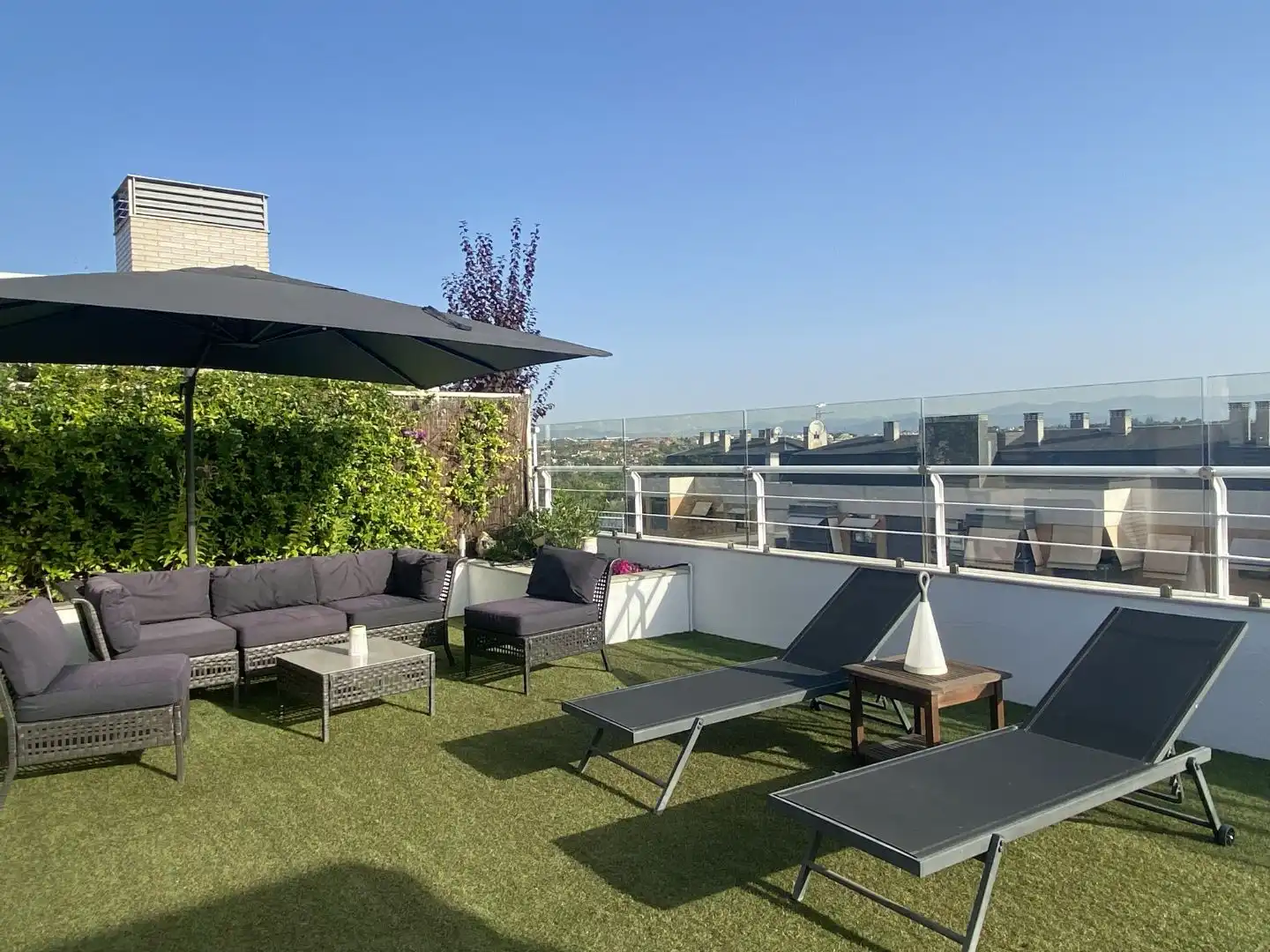 Terrasse von Dachboden zum Verkauf in  Madrid Capital mit Klimaanlage, Terrasse und Schwimmbad