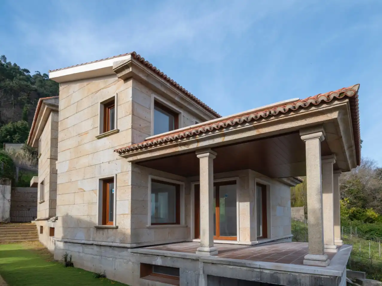 Casa o chalet en venta en Lugar Lamela, 5, Sanxenxo Vista exterior de Casa o chalet en venta en Sanxenxo con Terraza y Balcón