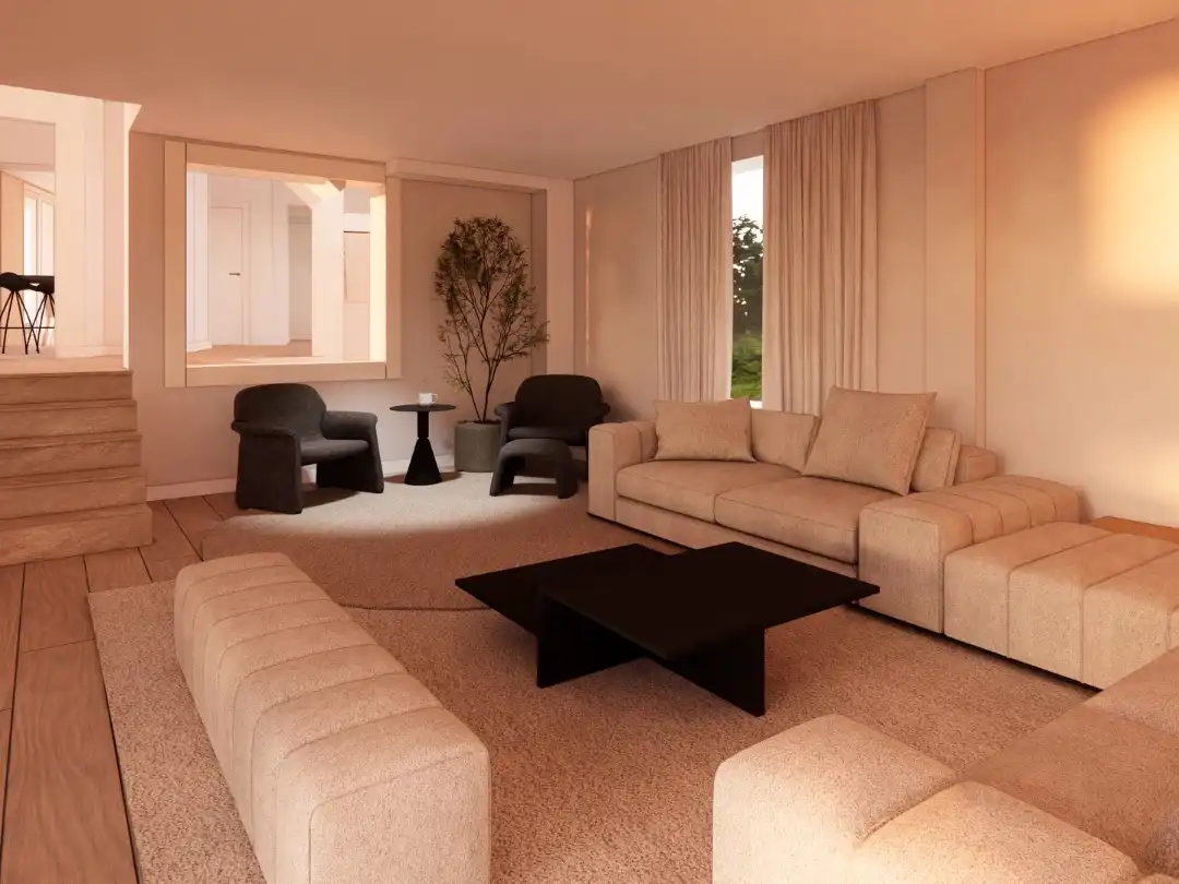 Casa o chalet en venta en Lugar Lamela, 5, Bordóns Sala de estar de Casa o chalet en venta en Sanxenxo con Terraza y Balcón
