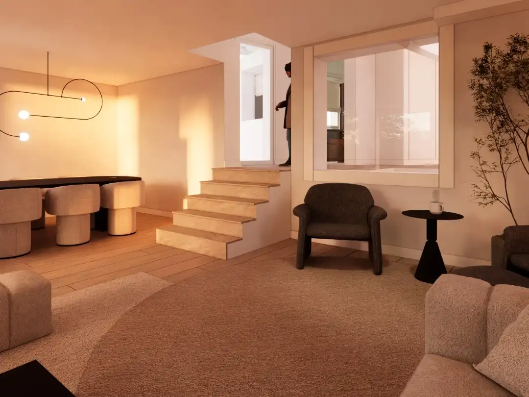 Casa o chalet en venta en Lugar Lamela, 5, Bordóns Sala de estar de Casa o chalet en venta en Sanxenxo con Terraza y Balcón