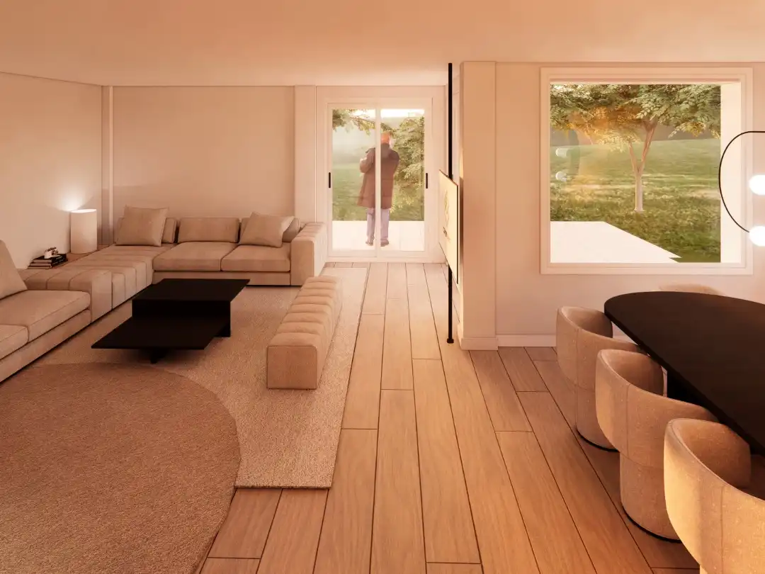 Casa o chalet en venta en Lugar Lamela, 5, Bordóns Sala de estar de Casa o chalet en venta en Sanxenxo con Terraza y Balcón