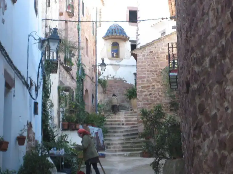 Vista exterior de Casa adosada en venda en Vilafamés amb Terrassa, Traster i Moblat