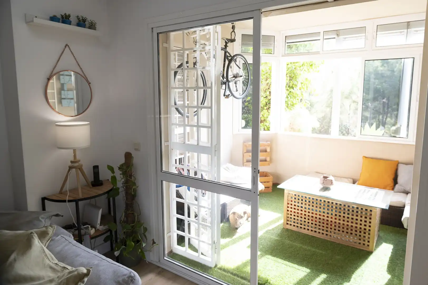 Piso en venta en Calle Alcaparron, 26, Cerrado de Calderón - Hacienda Paredes Terraza de Piso en venta en Málaga con Aire acondicionado, Jardín privado y Parquet