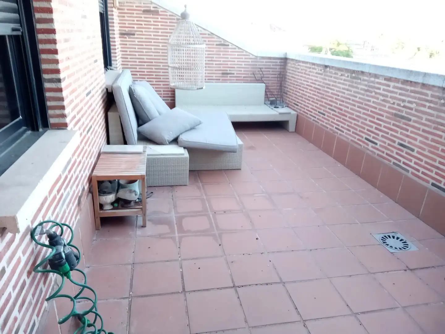 Terraza de Piso de alquiler en Madrid con Calefacción, Jardín privado y Parquet