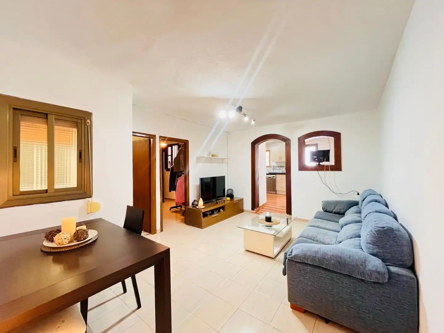 Flat for sale in Carrer Ortega i Gasset, 7, Les Roquetes Living room of Flat for sale in Sant Pere de Ribes with Air Conditioner and Private garden