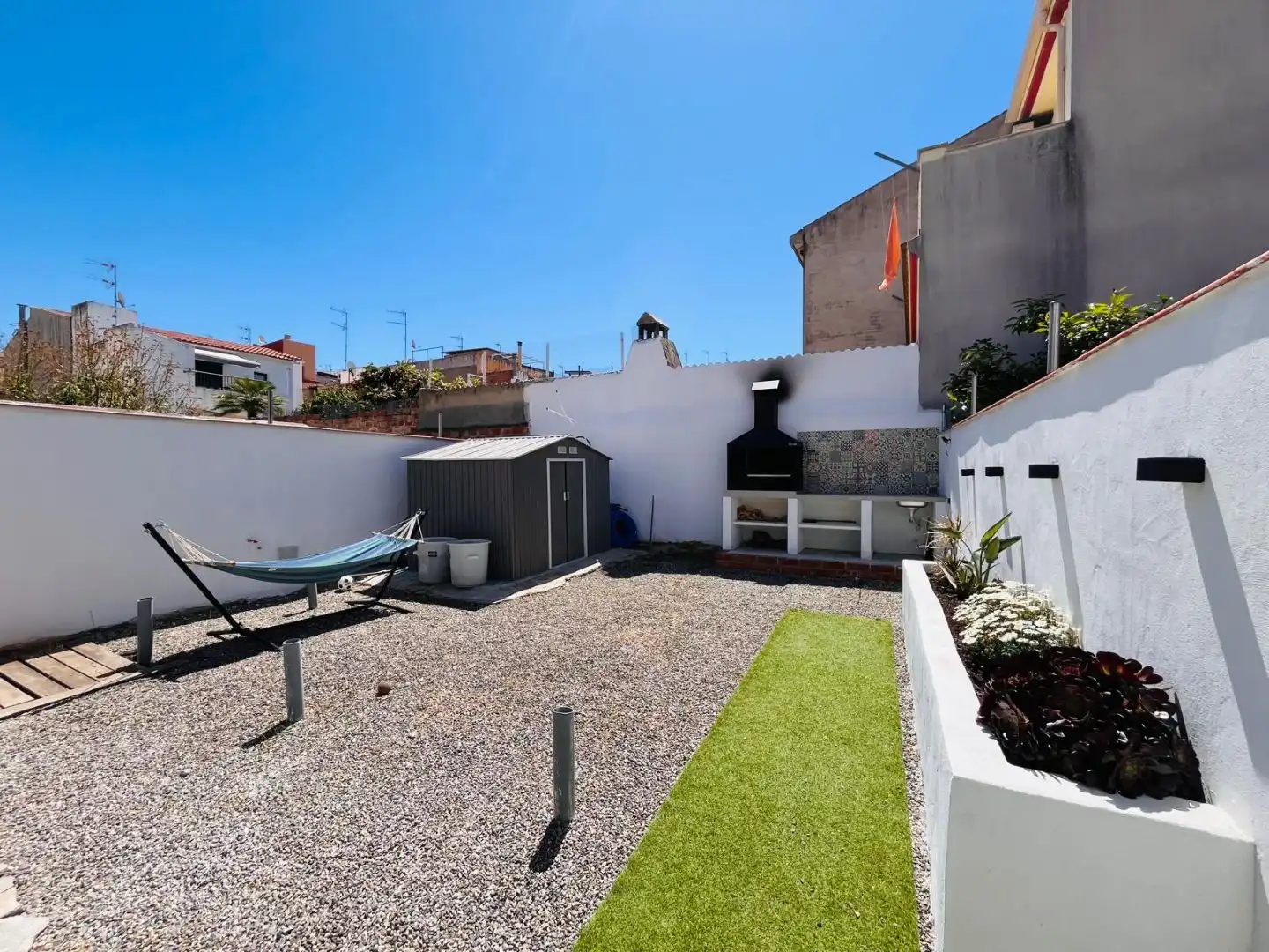 Flat for sale in Carrer Ortega i Gasset, 7, Les Roquetes Terrace of Flat for sale in Sant Pere de Ribes with Air Conditioner and Private garden