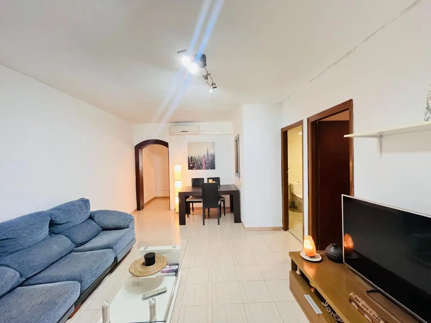 Flat for sale in Carrer Ortega i Gasset, 7, Les Roquetes Living room of Flat for sale in Sant Pere de Ribes with Air Conditioner and Private garden