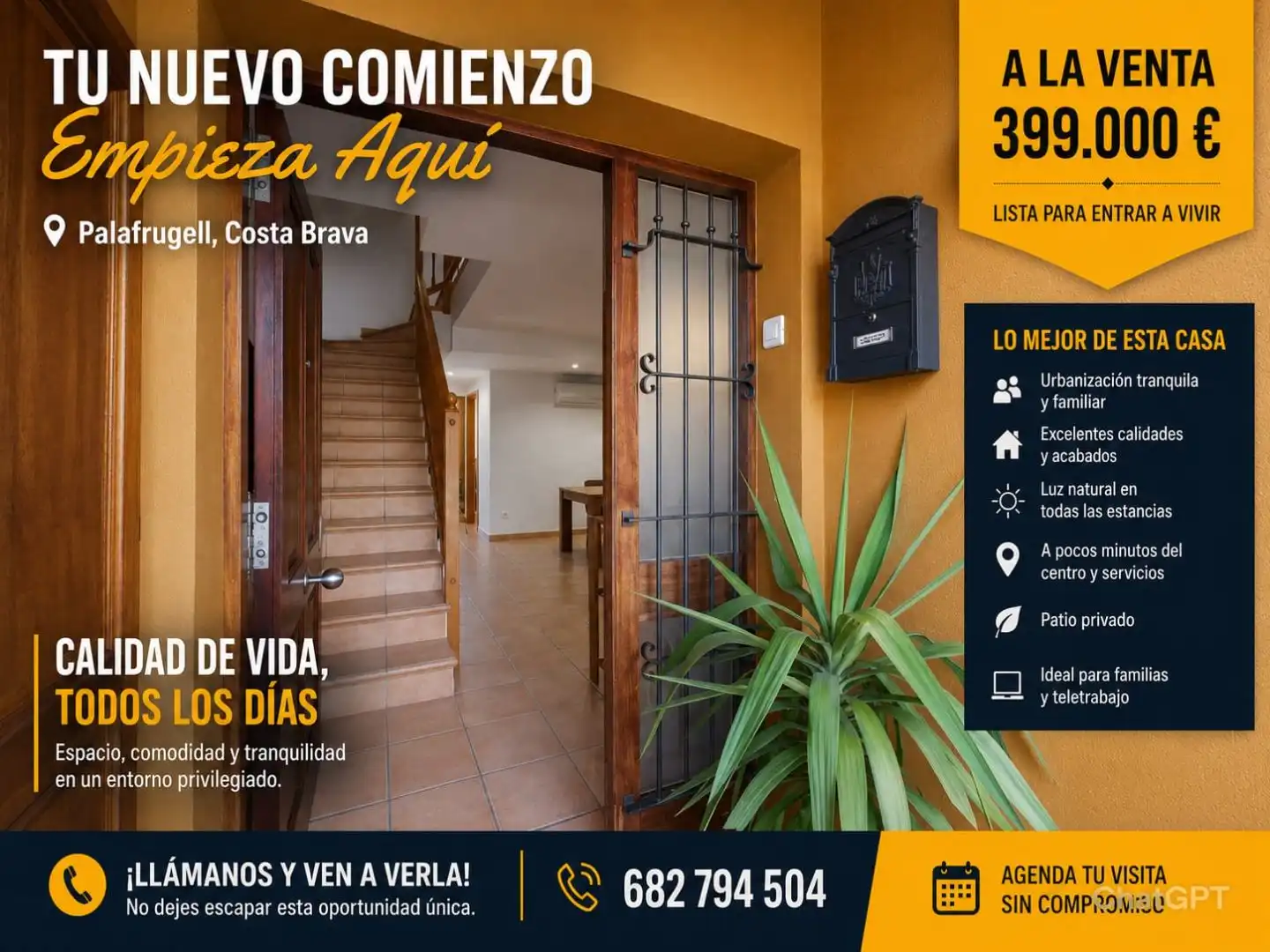 Casa adosada en venda a Carrer del Greco, 20, Palafrugell Casa adosada en venda en Palafrugell amb Aire condicionat, Terrassa i Balcó