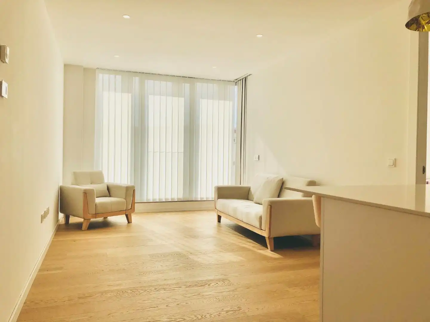 Living room of Flat for rent in Madrid  with Air Conditioner, Heating and Storage room