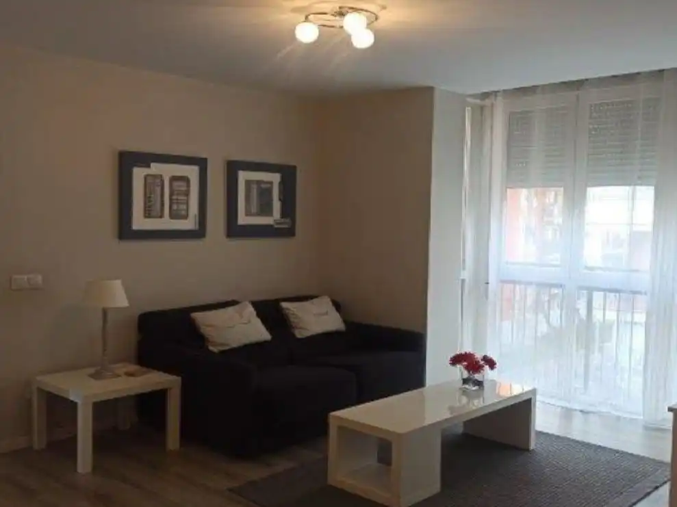 Sala de estar de Piso de alquiler en Madrid con Calefacción, Terraza y Amueblado